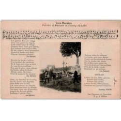 CHANSONS: les bordes paroles et musique de joanny furtin - très bon état