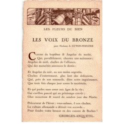 CHANSONS: les fleurs du bien, les voix du bronze - très bon état