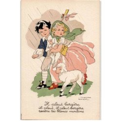 CHANSONS: il pleut bergère il pleut, il pleut bergère rentre tes blancs moutons - très bon état
