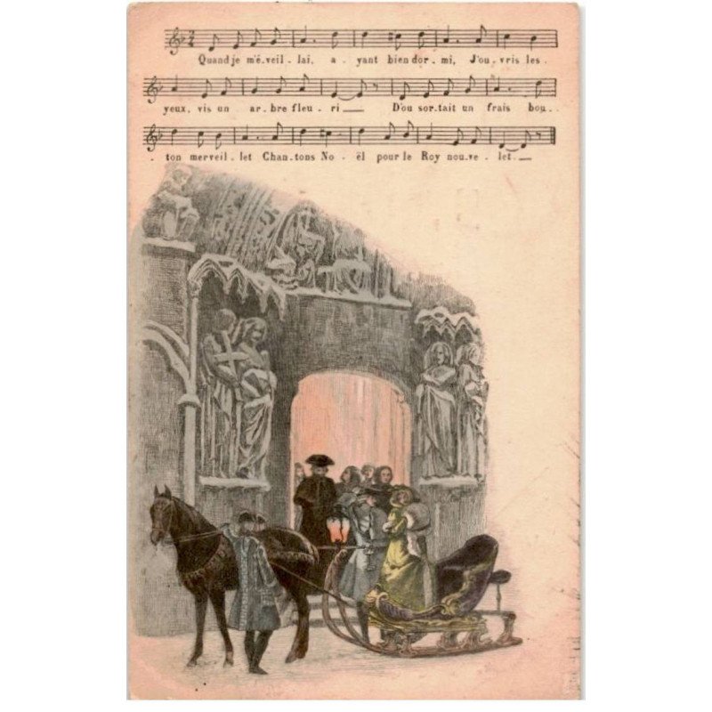 CHANSONS: en traineau, musique - bon état