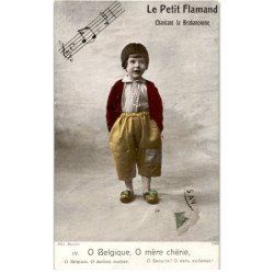 CHANSONS: le petit flamand chantant la brabançonne, O blergique, Omère chériue - très bon état