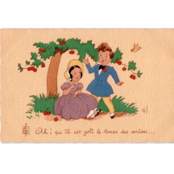 CHANSONS: oh! qu'il est joli le temps des cerises - très bon état