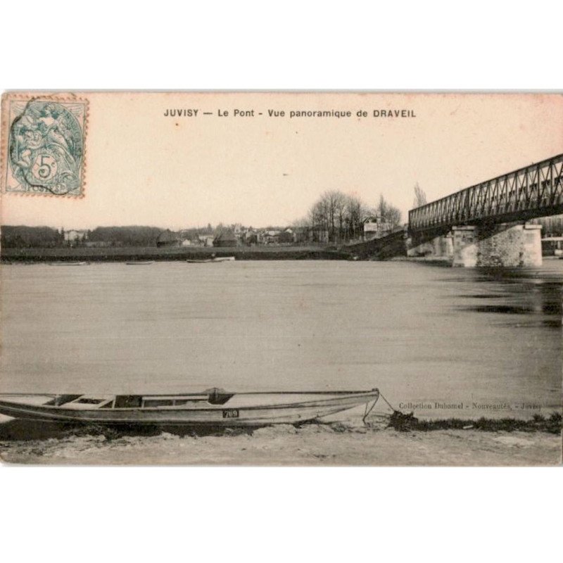 JUVISY: le pont, vue panoramique de draveil - très bon état