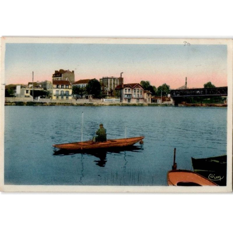 JUVISY: vue générale sur la seine - bon état
