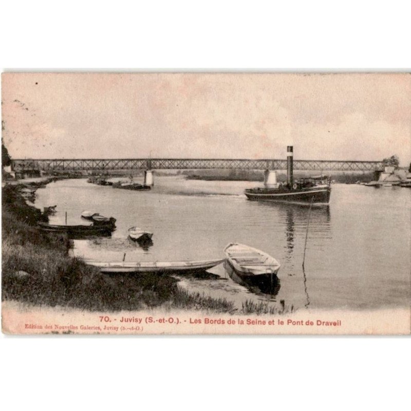 JUVISY: les bords de la seine et le pont de draveil - très bon état