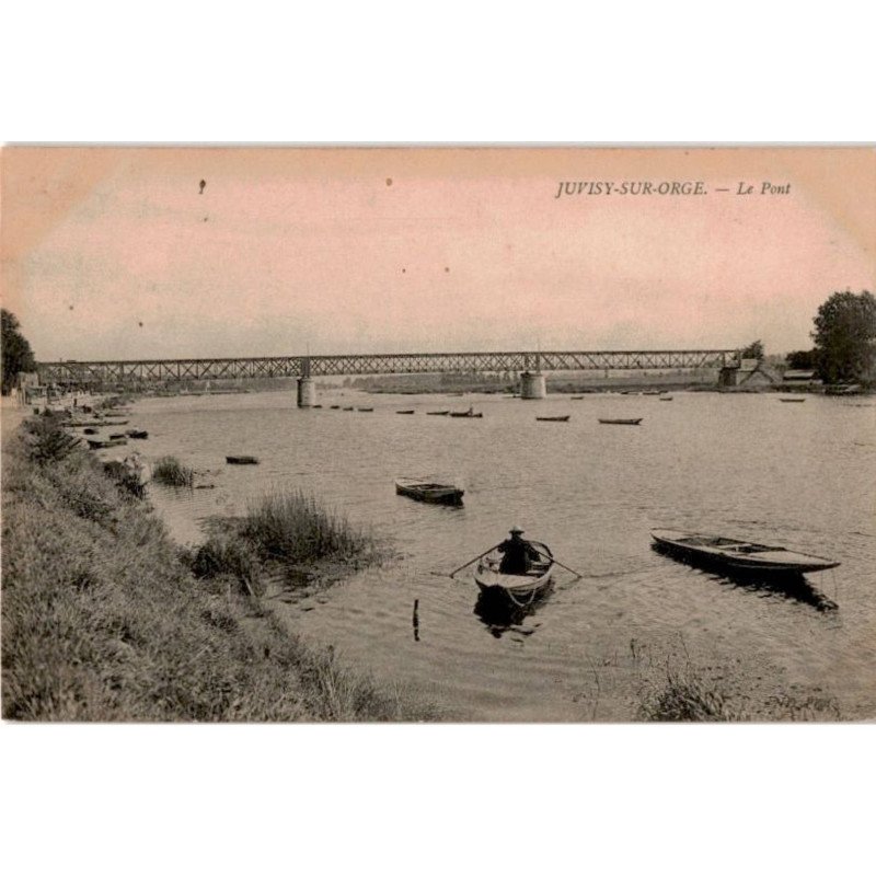 JUVISY: le pont et la seine - très bon état