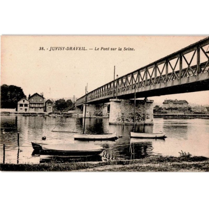 JUVISY: le pont et la seine - très bon état