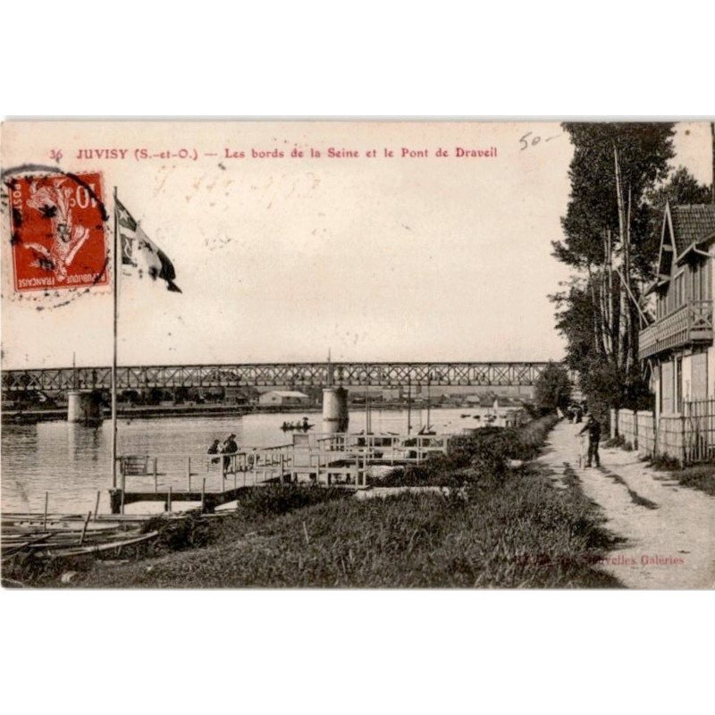 JUVISY: le pont et bords de la seine - très bon état