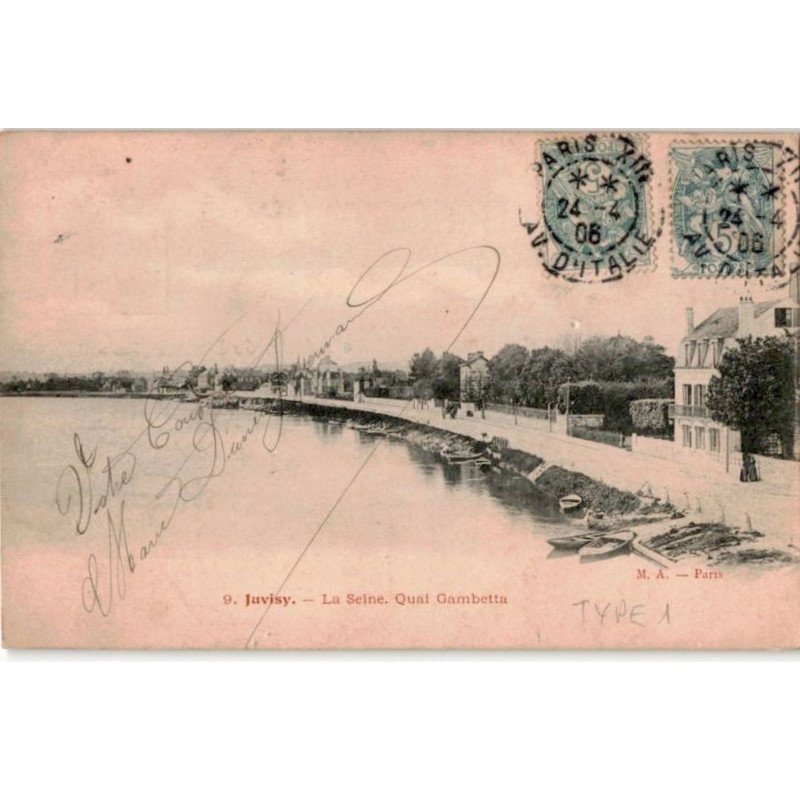 JUVISY: seine quai gambetta - très bon état
