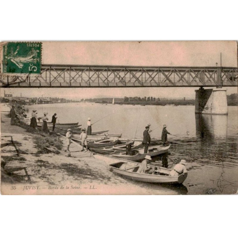 JUVISY: bords de seine et pont - bon état