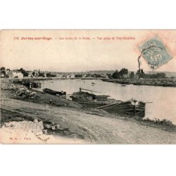 JUVISY: bords de seine vue prise de viry-chatillon - état (décollée)
