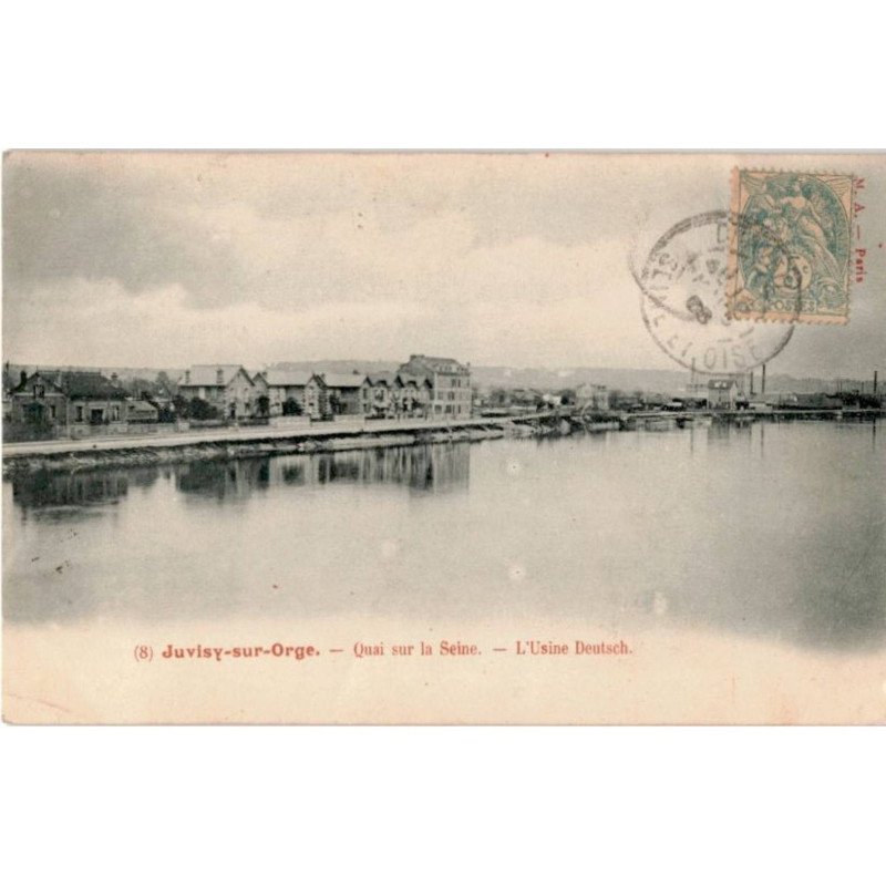 JUVISY: quai sur la seine, l'usine deutsch - très bon état