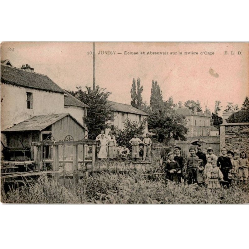 JUVISY: écluse et abreuvoir sur la rivière d'orge - très bon état