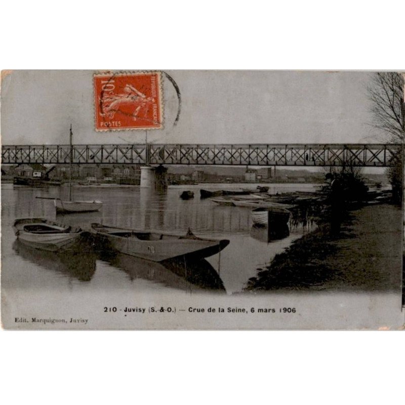JUVISY: crue de la seine, 6 mars 1906 - état