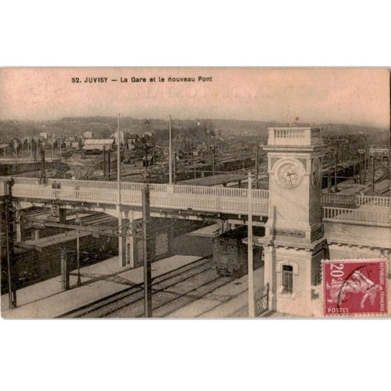JUVISY: la gare et le nouveau pont - état