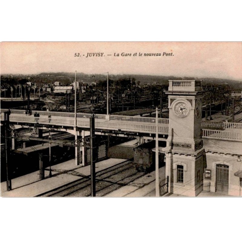 JUVISY: la gare et le nouveau pont - très bon état
