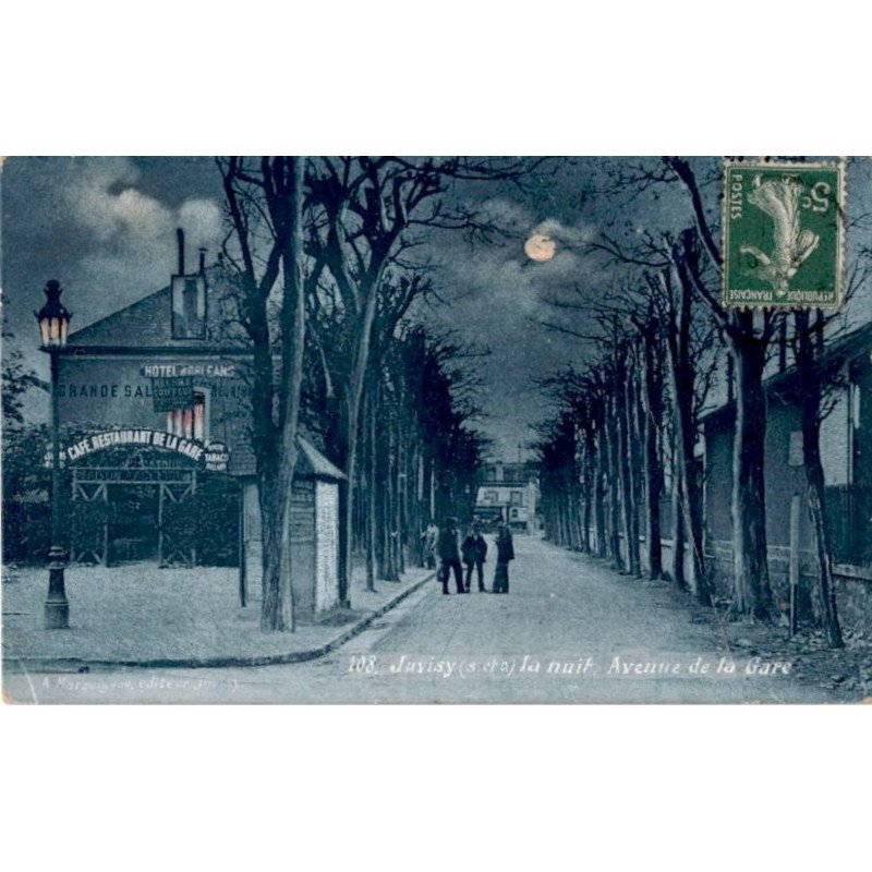 JUVISY: la nuit, avenue de la gare - très bon état