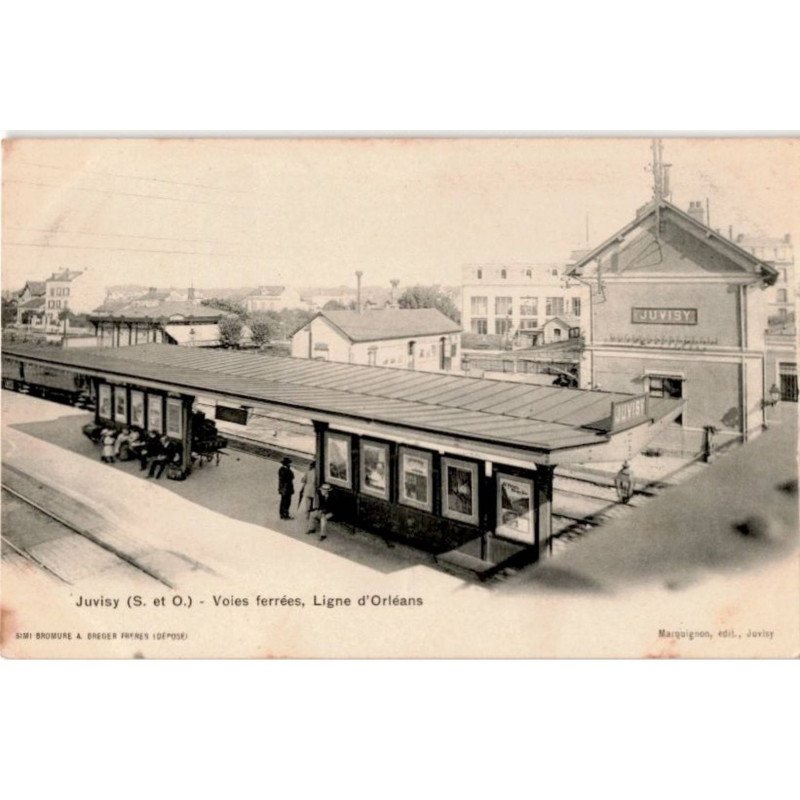 JUVISY: voies ferrées, ligne d'orléans - très bon état
