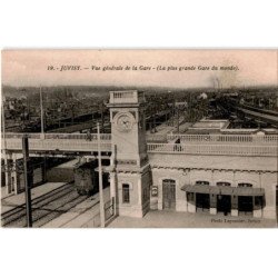 JUVISY: vue générale de la gare la plus grande gare du monde - très bon état