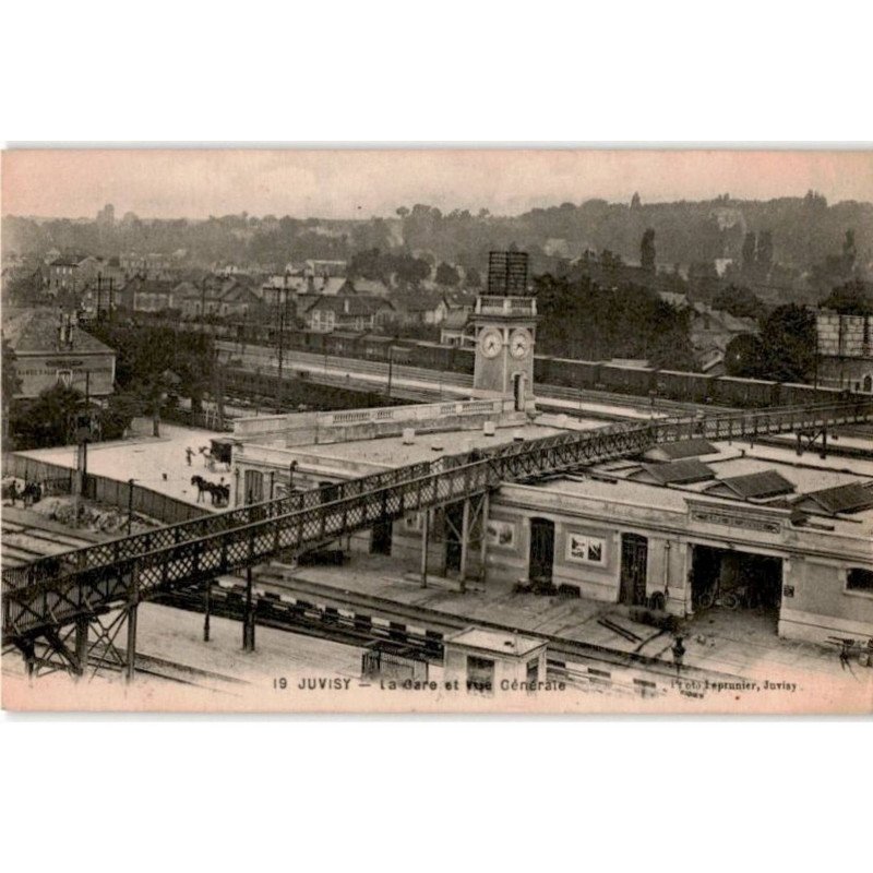JUVISY: la gare et vue générale - très bon état