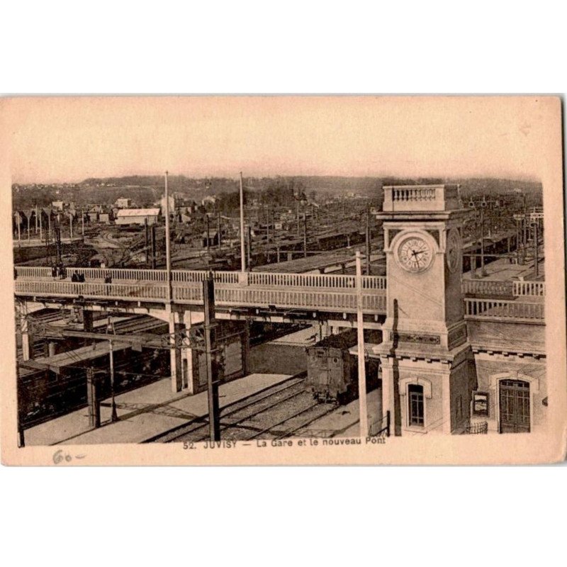 JUVISY: la gare et le nouveau pont - très bon état