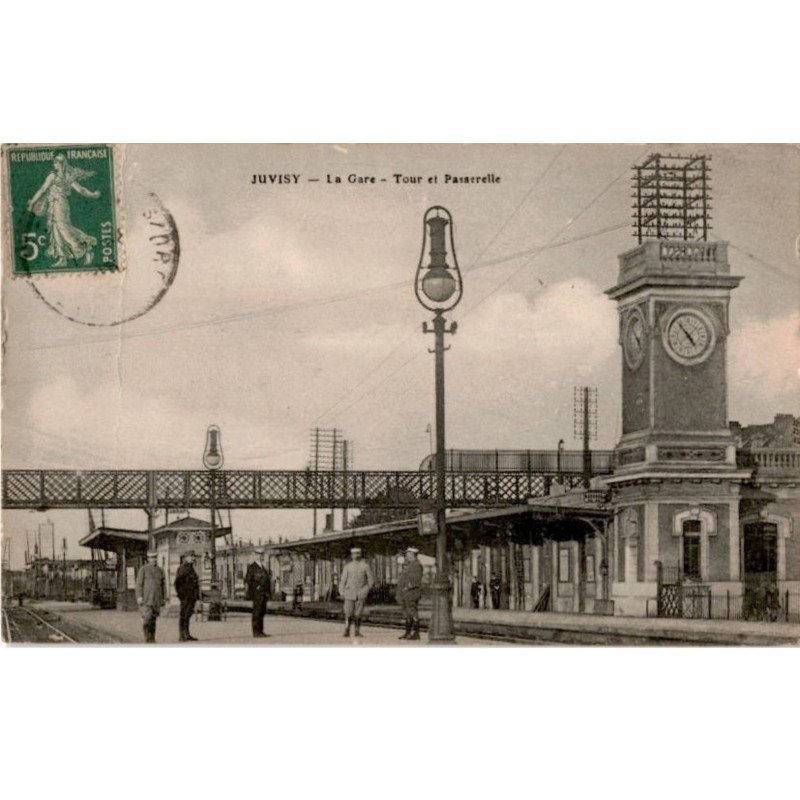 JUVISY: pla gare, tour et passerelle - état