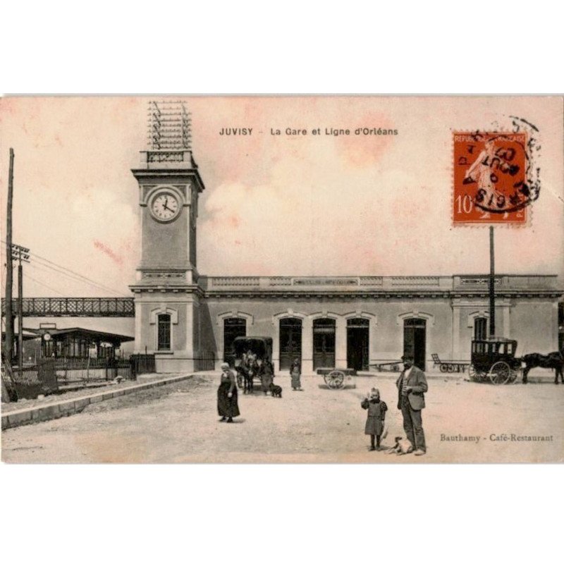JUVISY: la gare et ligne d'orléans - très bon état