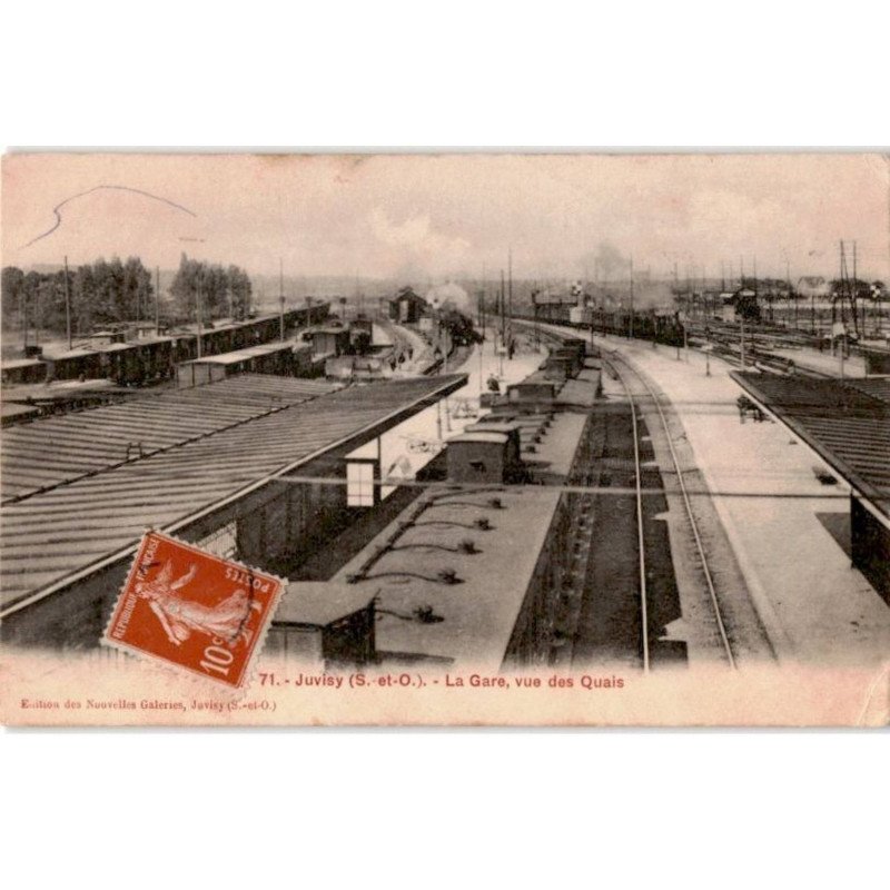 JUVISY: la gare vue des quais - état