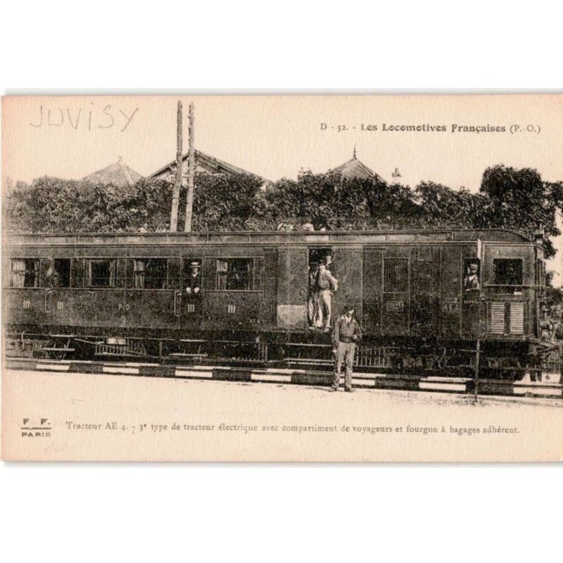 JUVISY: locomotives françaises, 3e type de tracteur électrique - très bon état