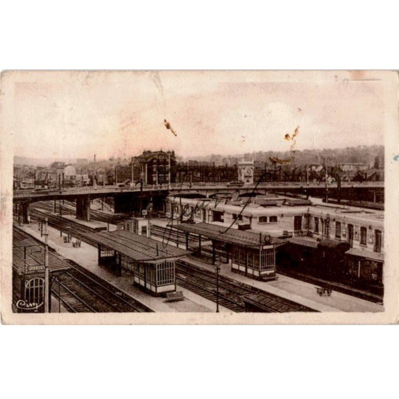 JUVISY: vue générale sur la gare -  bon état