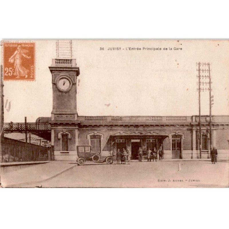 JUVISY: l'entrée principale de la gare - très bon état