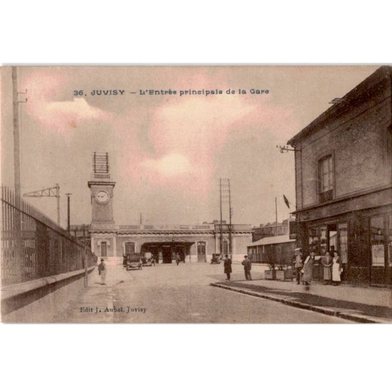 JUVISY: l'entrée principale de la gare - très bon état