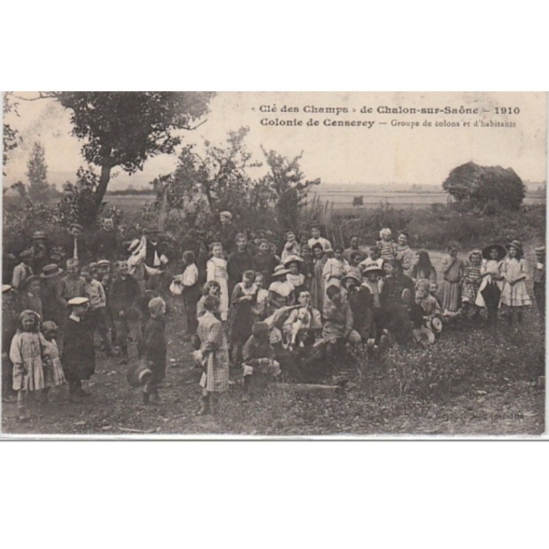 la """"Clé des champs"""" de CHALON SUR SAONE - colonie de Censerey en 1910 - très bon état la """"Clé des champs"""" de CHALON SUR SAONE - colonie de Censerey en 1910 - très bon état
