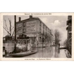 JUVISY: inondation janvier 1910, le restaurant bénard - très bon état