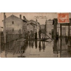 JUVISY: crue 6 janvier 1924 rue blazy - bon état