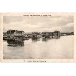 JUVISY: inondations de janvier 1910 quai de l'industrie - état