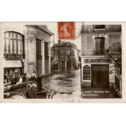 JUVISY: inondation janvier 1910 rue de draveil - très bon état