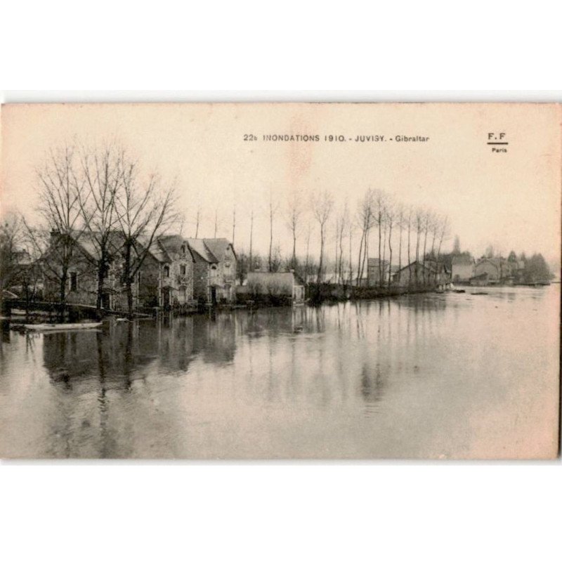 JUVISY: inondations janvier 1924, gibraltar - très bon état