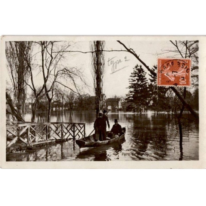 JUVISY: inondation 1910, parc de juvisy - très bon état