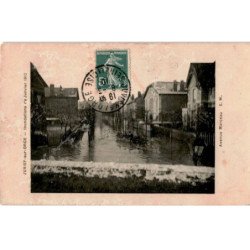JUVISY: inondation janvier 1910, avenue marceau - bon état