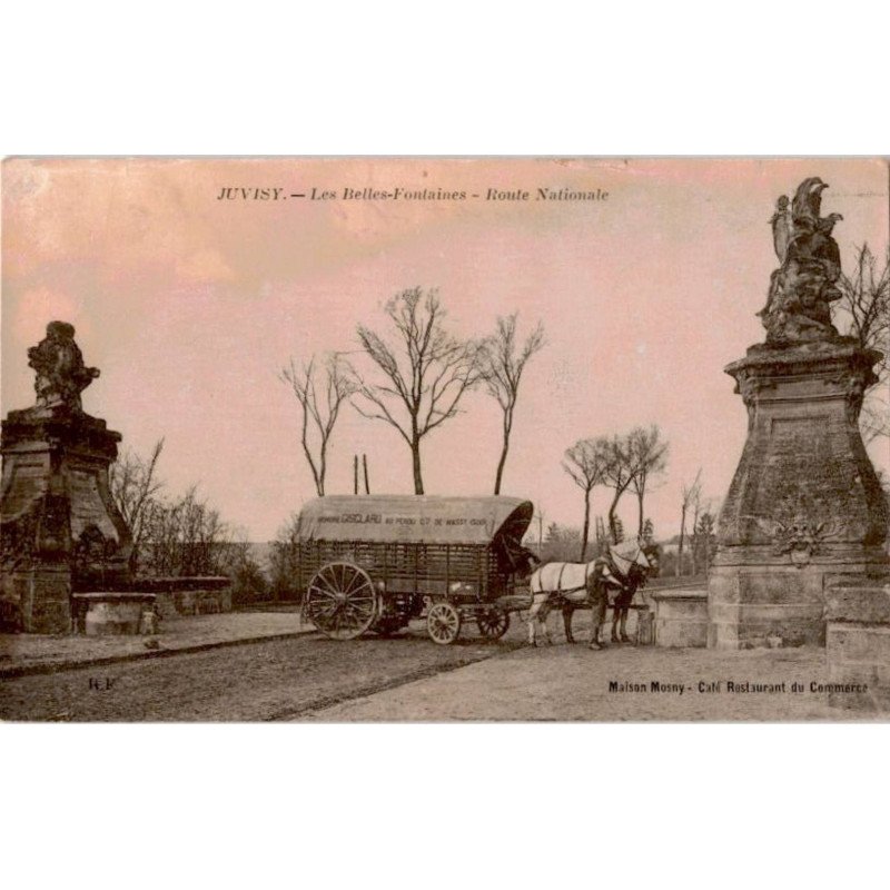 JUVISY: les belles fontaines, route nationale -  état
