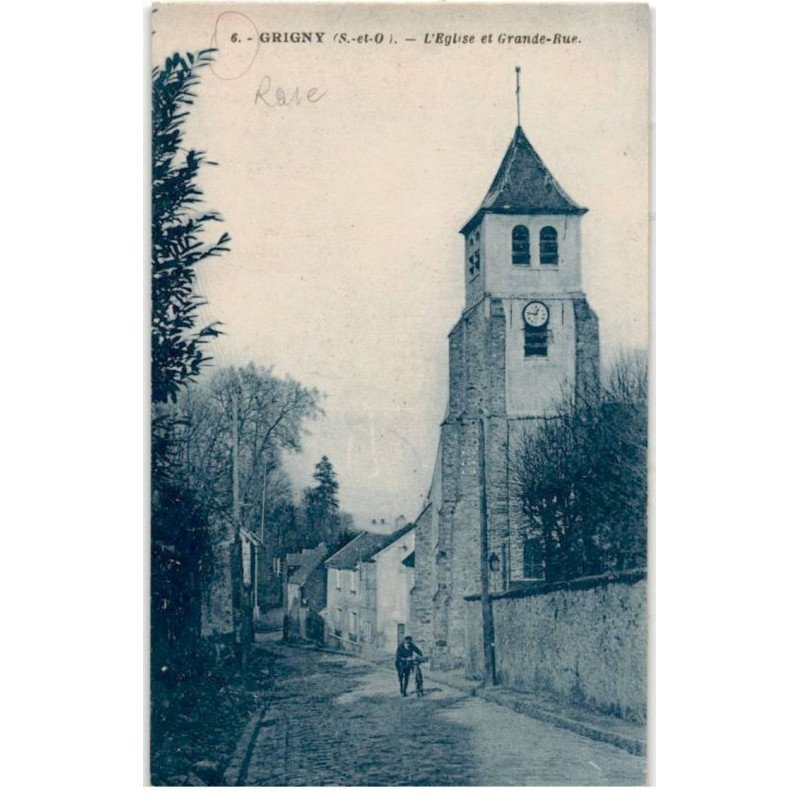 GRIGNY: l'église et grande-rue - très bon état