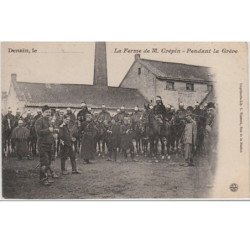 DENAIN : la ferme de mr Crépin pendant la grève - bon état (un coin arrondis)