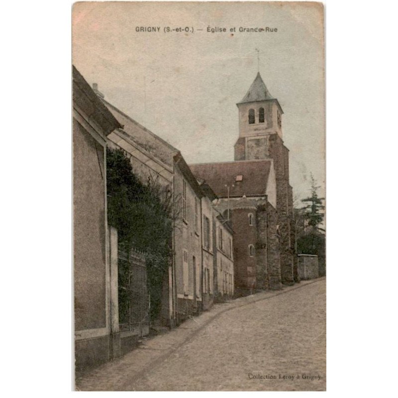 GRIGNY: église et grande-rue - état