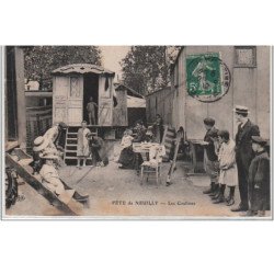 les Fêtes de NEUILLY : les coulisses - très bon état (un trou de punaise en hait de la carte)