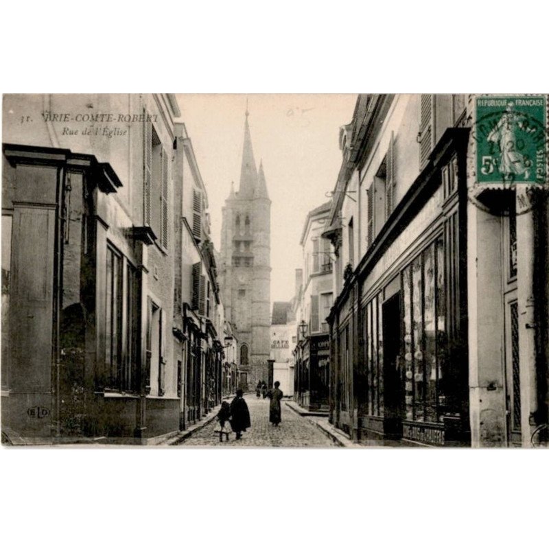 BRIE-COMTE-ROBERT: rue de l'église -  état