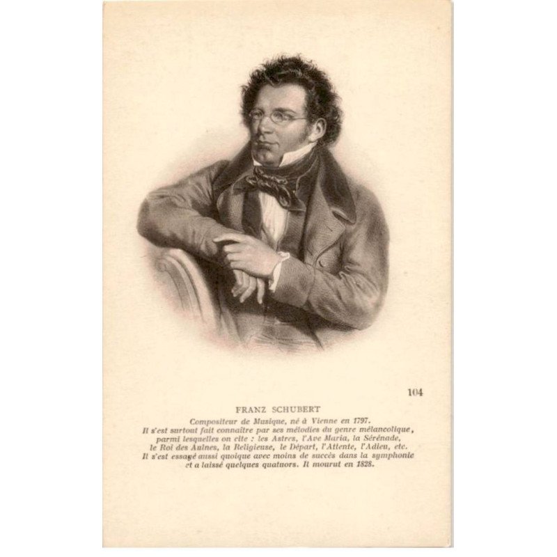 COMPOSITEUR - spectacle et musique: Franz Schubert - très bon état