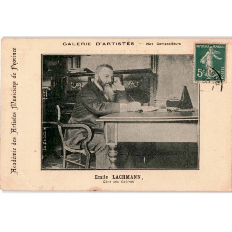 COMPOSITEUR - spectacle et musique: Emile Lachmann dans son cabinet - état