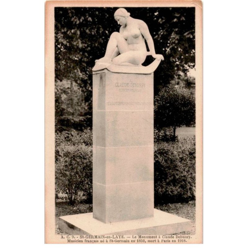 COMPOSITEUR - spectacle et musique: monument à Claude Debussy - très bon état