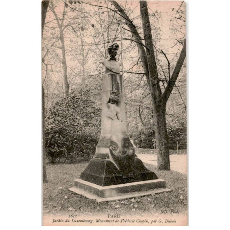 COMPOSITEUR - spectacle et musique: monument de Frédéric Chopin, paris - Très bon état